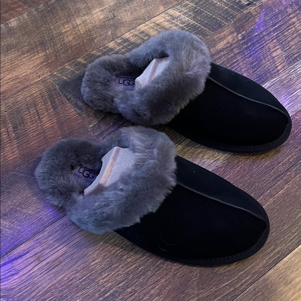 UGG SCUFFETTE II SLIPPERS - black/grey